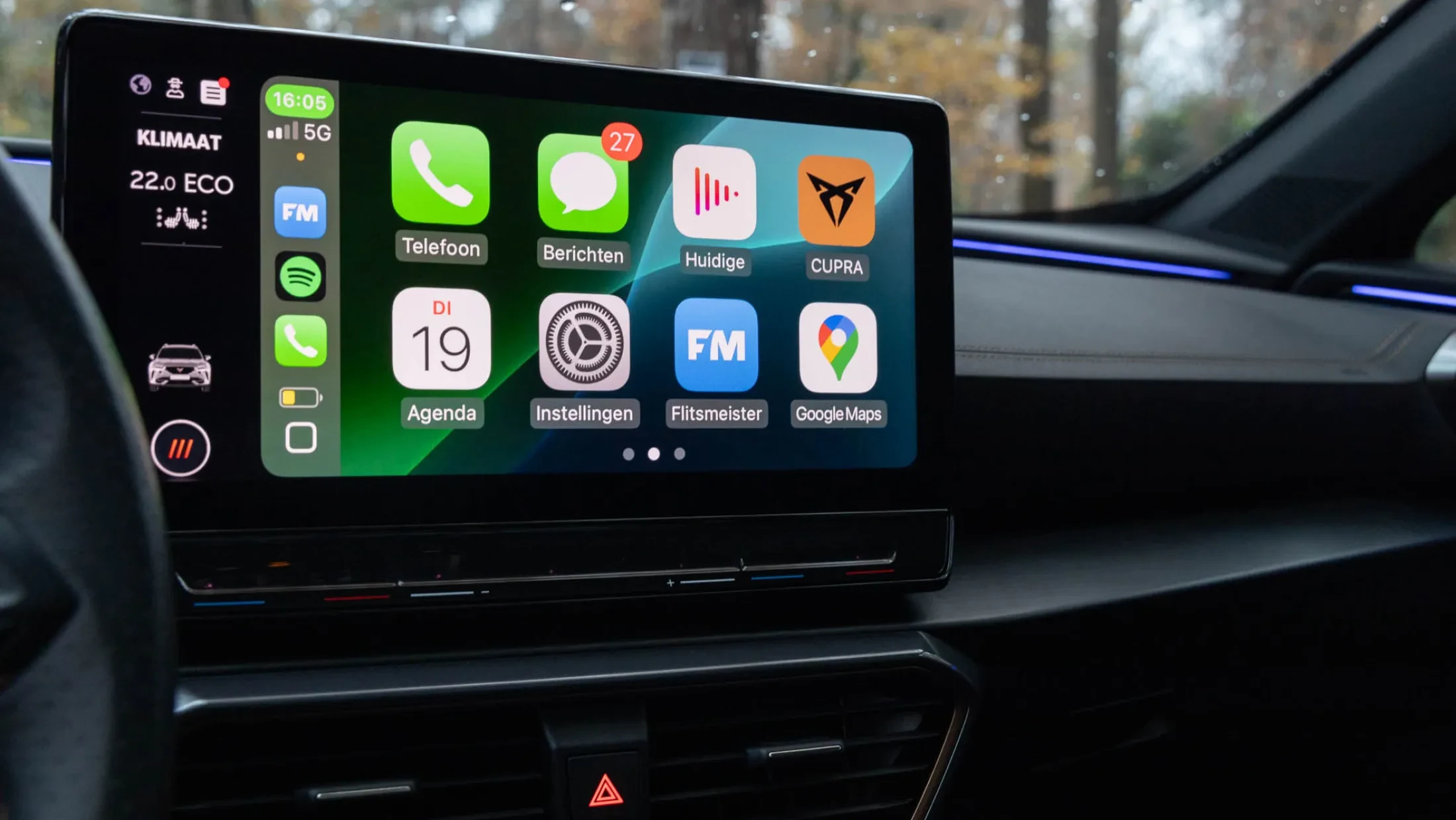 Cupra Formentor VZ infotainment