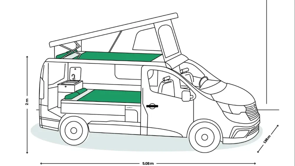 Antilope VAN Flex Plus Comfort doorsnede