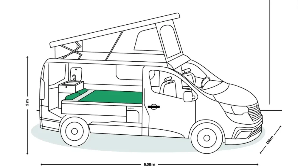 Antilope VAN Flex Plus doorsnede